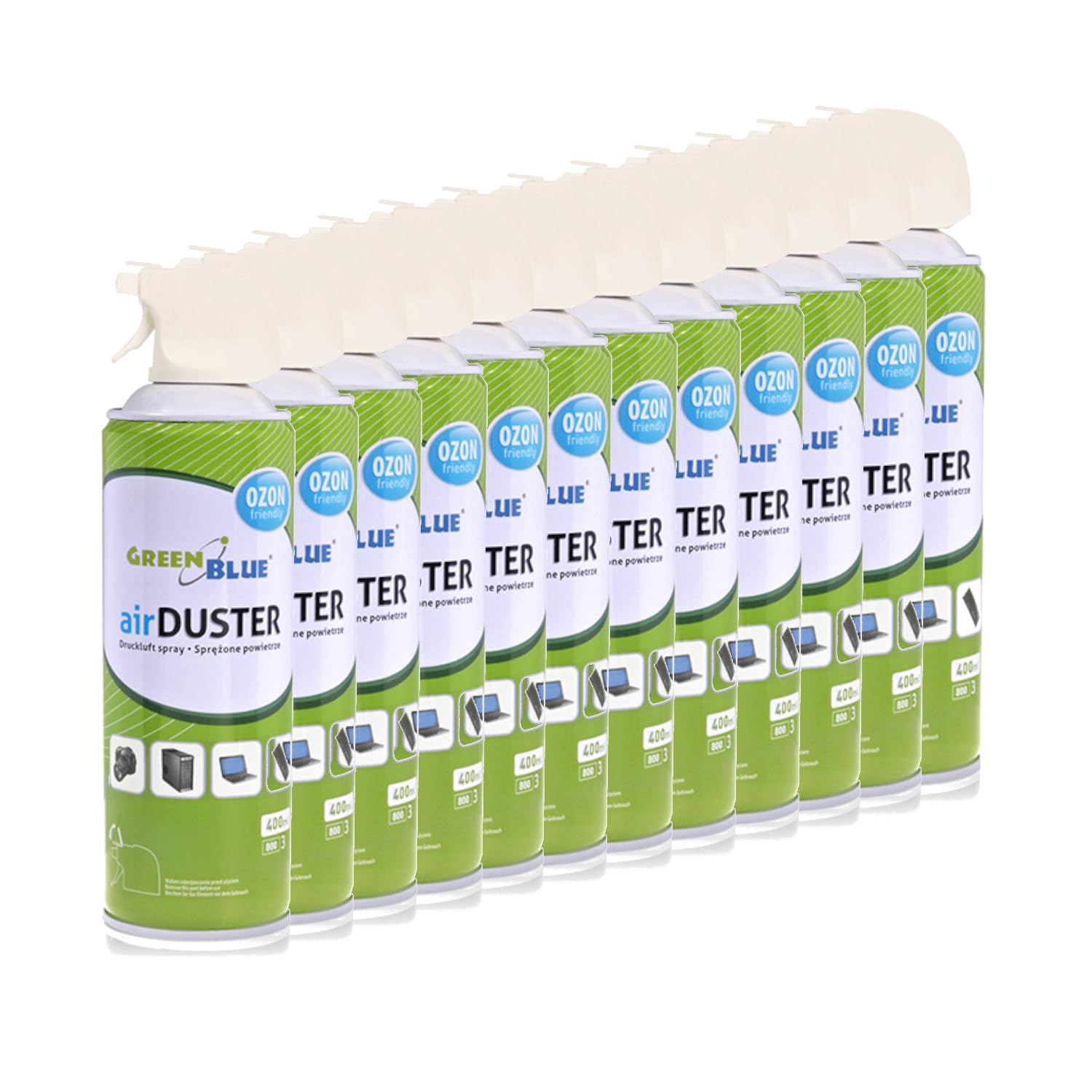 Green Blue GB400 Air Duster Cleaning Aire comprimido Spray Limpiador (12)