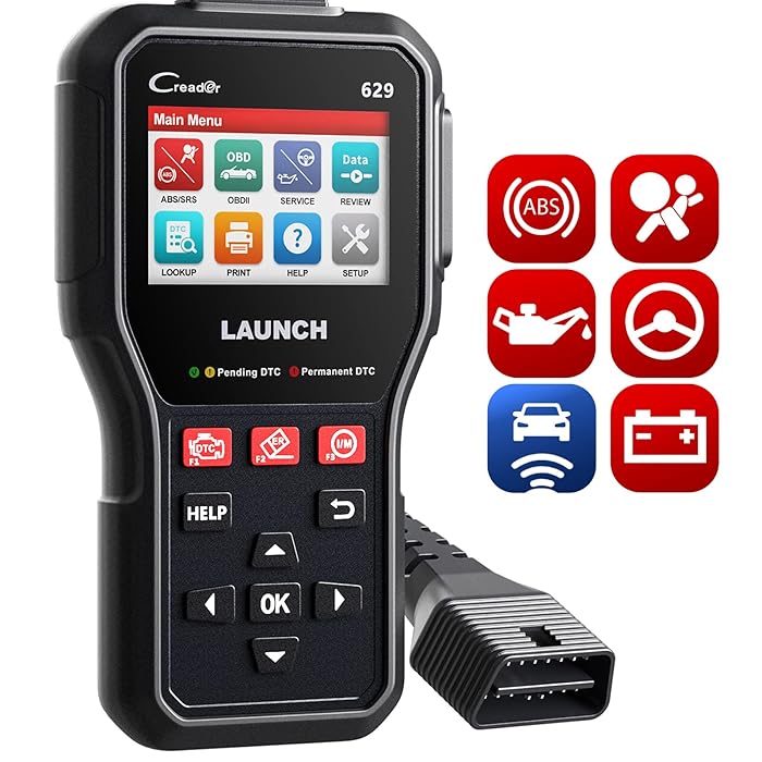Buy LAUNCH CR629 OBD2 Scanner ABS SRS Scan Tool with Active Test, 3