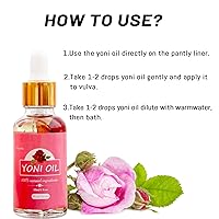 Vista 6 de 2 paquetes de aceite Yoni para mujeres, aceite íntimo desodorante femenino totalmente natural para mujeres, pH equilibrado y elimina el olor, suero