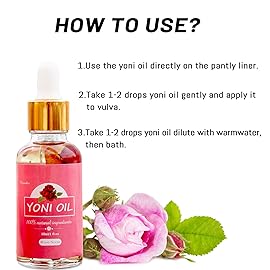 2 Packs Yoni Oil for Women, All Natural Feminine Oil Intimate Deodorant for Women, Ph Balanced and Eliminates Odor, 100% Natural Feminine Serum Made with Rose Essential Oils (1 fl oz/30 ml)