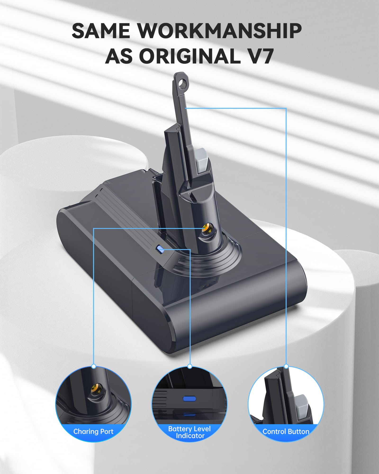 Dyson V7 batteria di ricambio per V7, Motorhead, Animal, Trigger