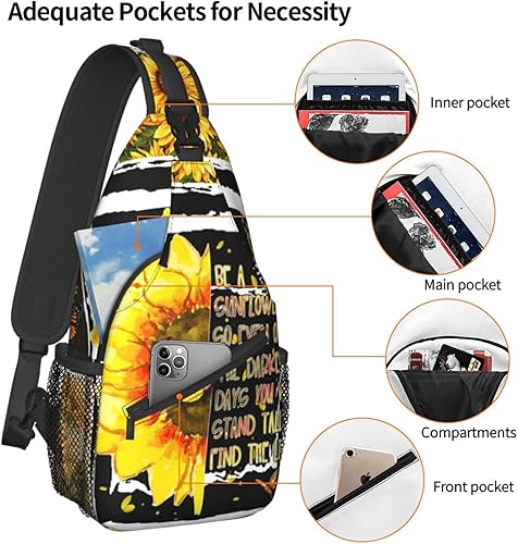 Miniatura 4 de Mochila cruzada unisex de mármol rosa, mochila cruzada de viaje, senderismo, casual, bolsa de pecho ligera a la moda