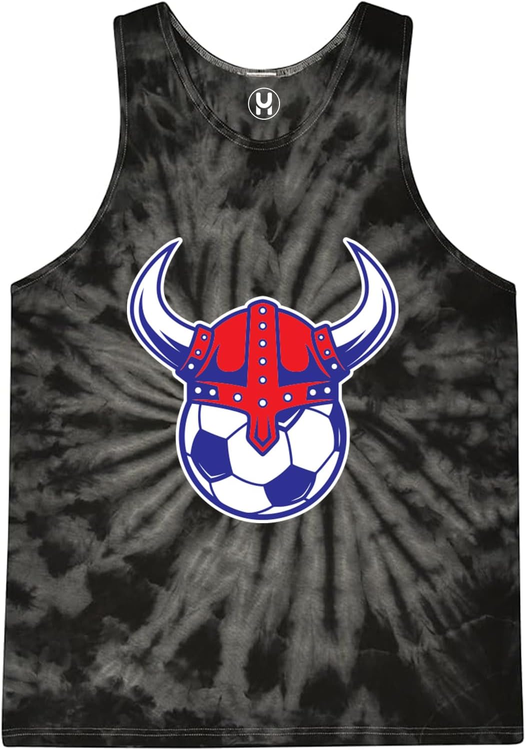 Soccer Ball with Viking Helmet Norway Futbol Men's Tank Top