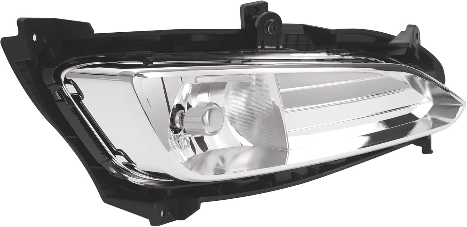 HECASA Right Fog Light Compatible with 2013-2016 Hyundai Santa Fe Sport Halogen Front Bumper Driving Fog Lamp Clear Lens Plastic Passenger Side