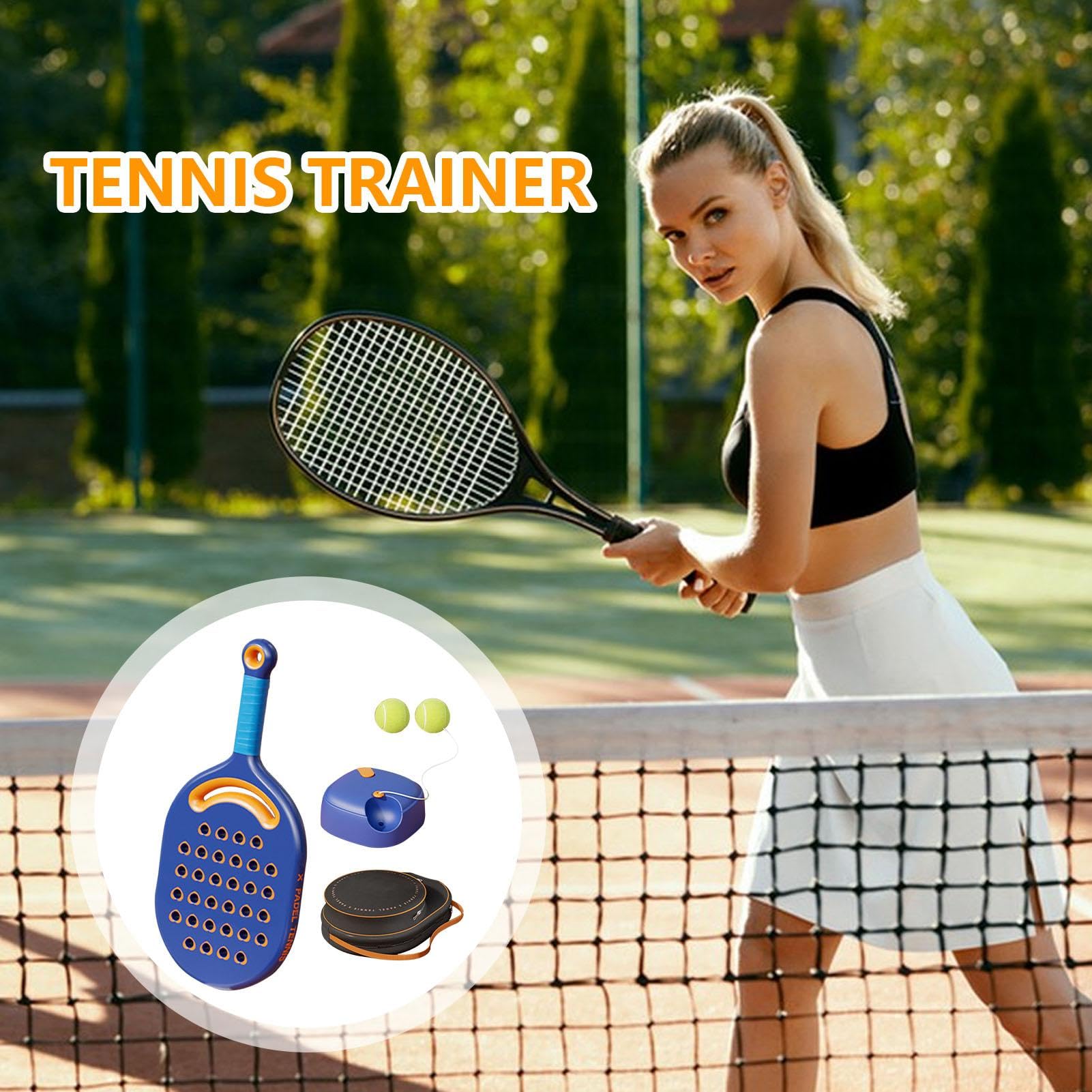 Solo Tennis Trainer | Palla da tennis rimbalzo con corda, strumento di allenamento con corda elastica lunga per principianti