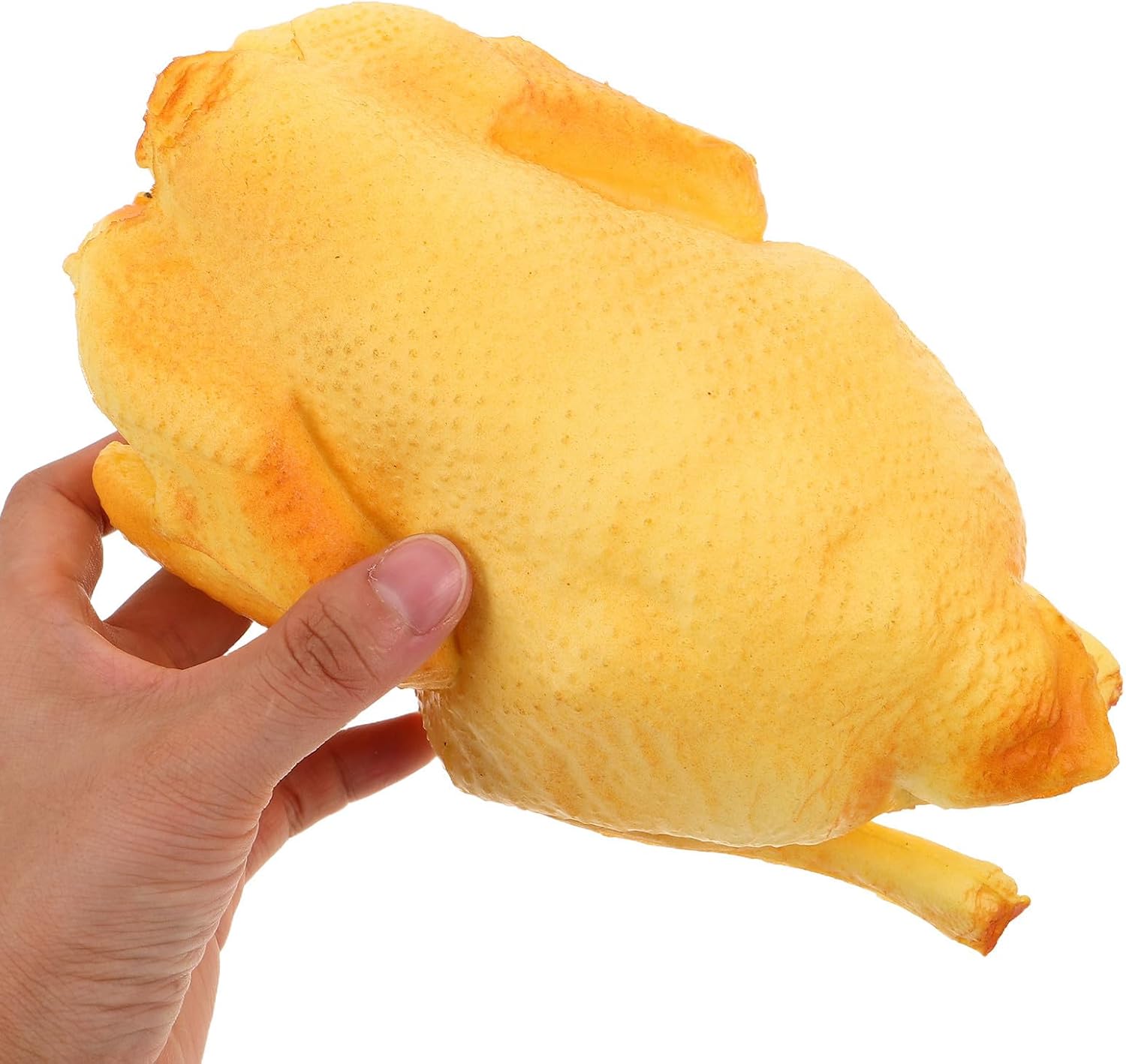 Angoily Realistic Fake Cooked Turkey Model for Thanksgiving Centerpiece and Kitchen Food Decoration, Reusable Pu Material Simulated Cooked Chicken Prop with Lifelike Appearance
