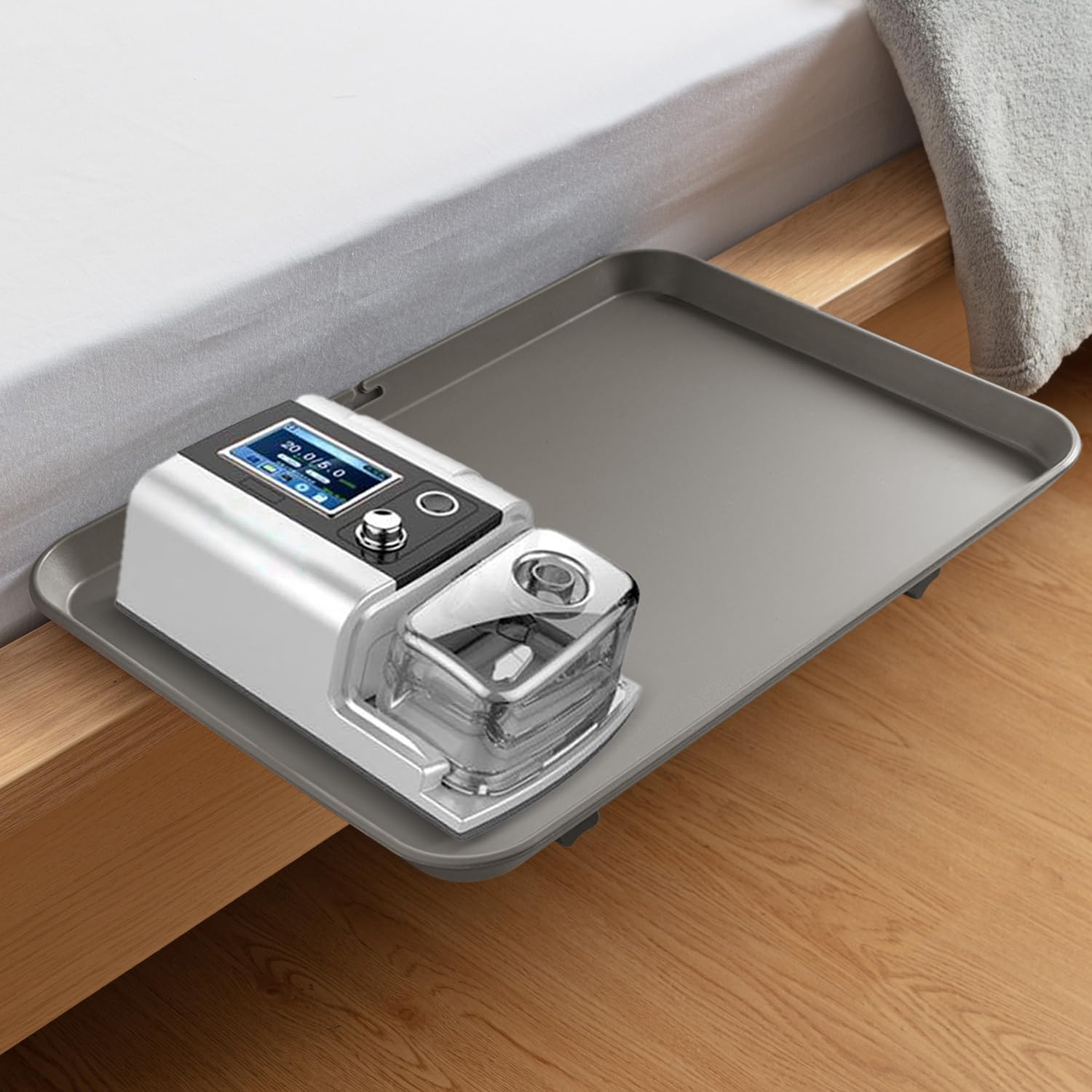 IMPRESA CPAP Machine Nightst& Bed Shelf Easy to Install