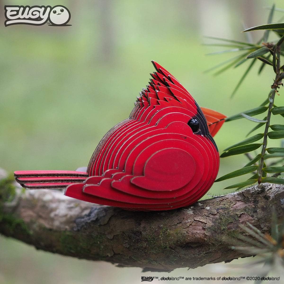 EUGY 068 Cardinal Eco-Friendly 3D Paper Puzzle [New Seal]