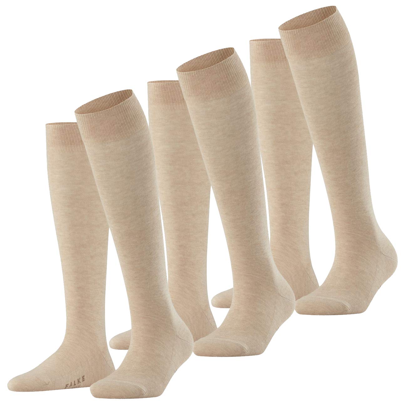 FALKE Damen Kniestrumpf Family 3er Pack