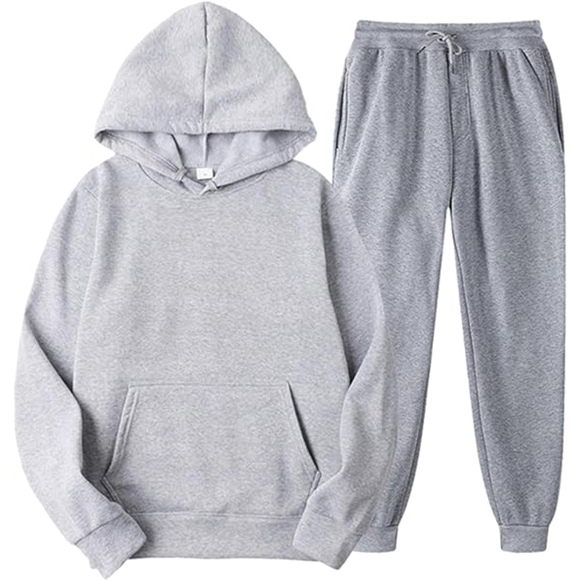 Fashion StarWomen Ladies Solid Tracksuit Hooded Hoodie Joggers Pants Sport Casual Outfit Set