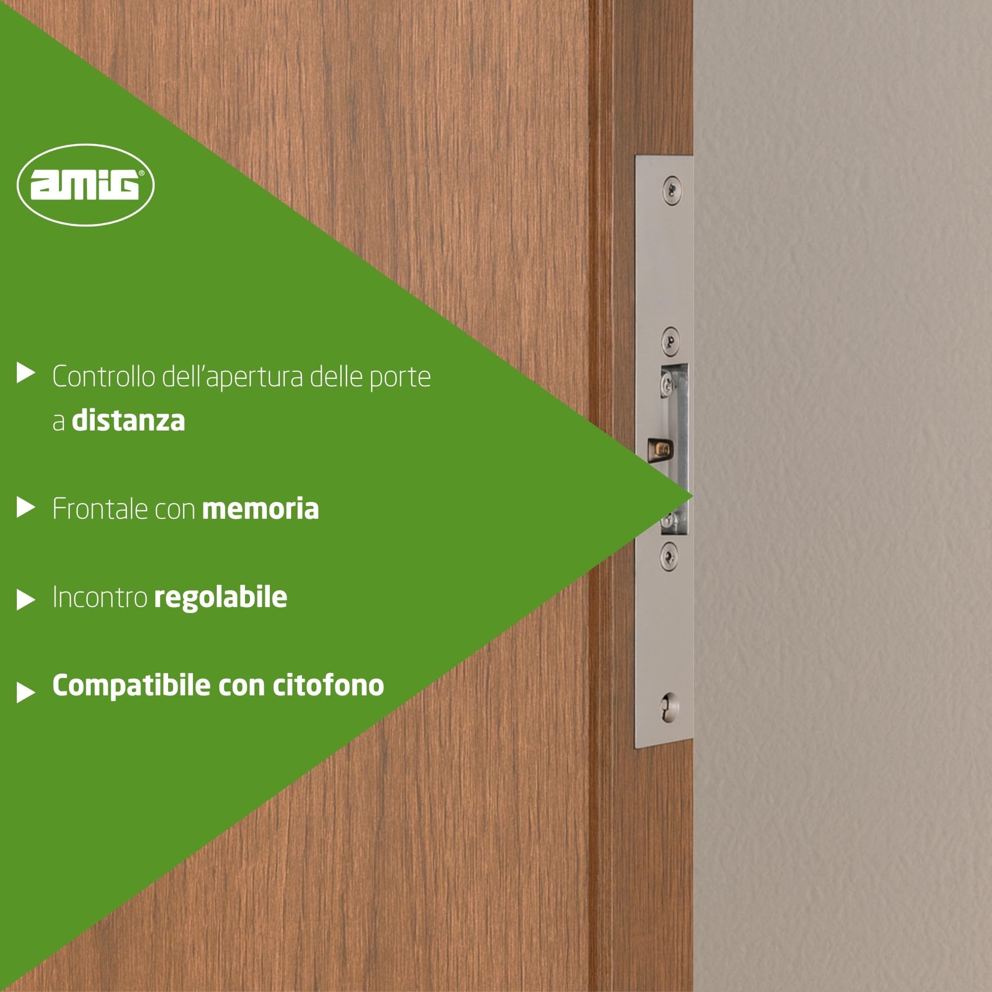 Amig - Apriporta Elettrico Mod.10 - Incontro Elettrico con Bobina Inclusa per Portoni, Negozi e Uffici - Apertura Remota e Controllo Accessi - 150 x 25 x 3 mm, 1,1 A, 8-12 V AC - Acciaio Inox 18/8