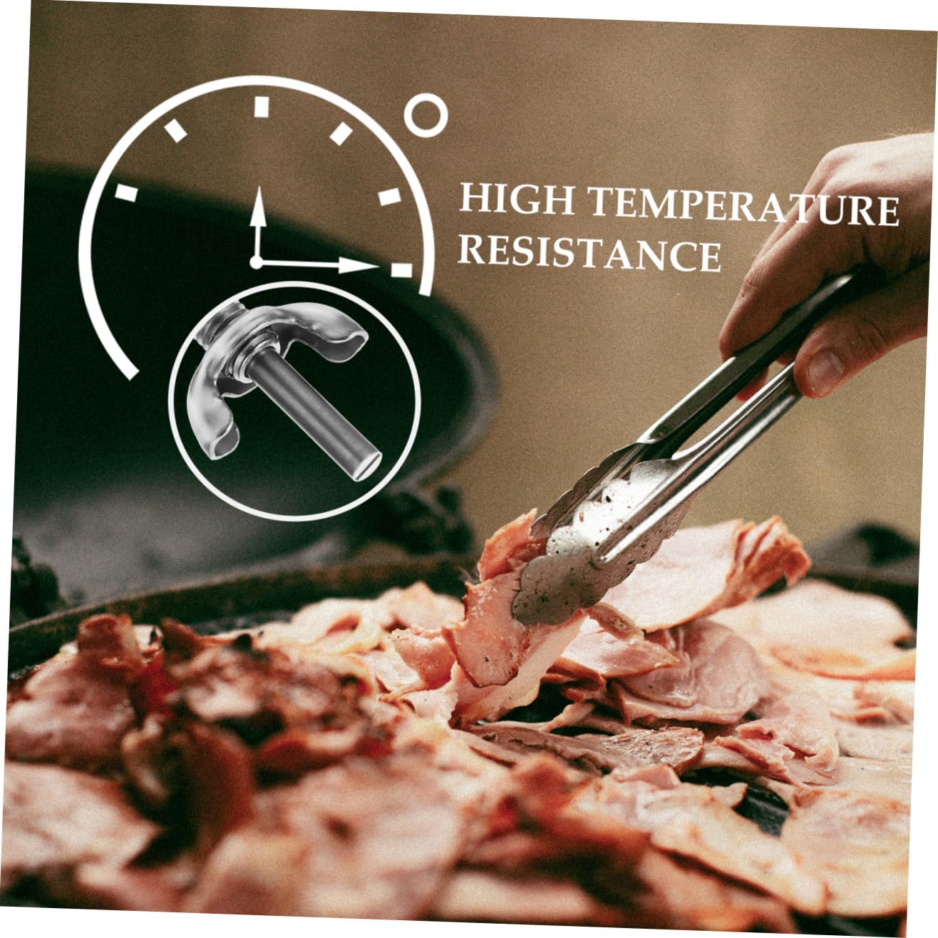 Sosoport 5 Stück Oven Thermometer Bimetallisches Thermometer für Grill und Backofen Temperaturbeständig für Bbq und Heimisches Präzise Temperaturmessung für Ergebnisse