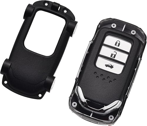 Miniatura 7 de para Funda de Llavero Honda - Estuche de llavero compatible con Honda Accord Civic CRV Pilot Odyssey Passport Llave Remota Inteligente - Negro