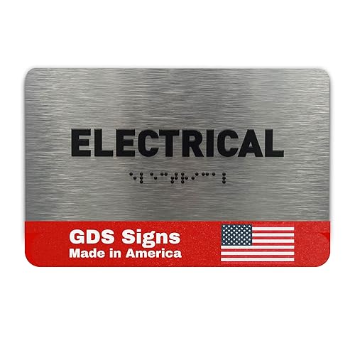 Electrical Sign by GDS - ADA Compliant, Raised Icons &