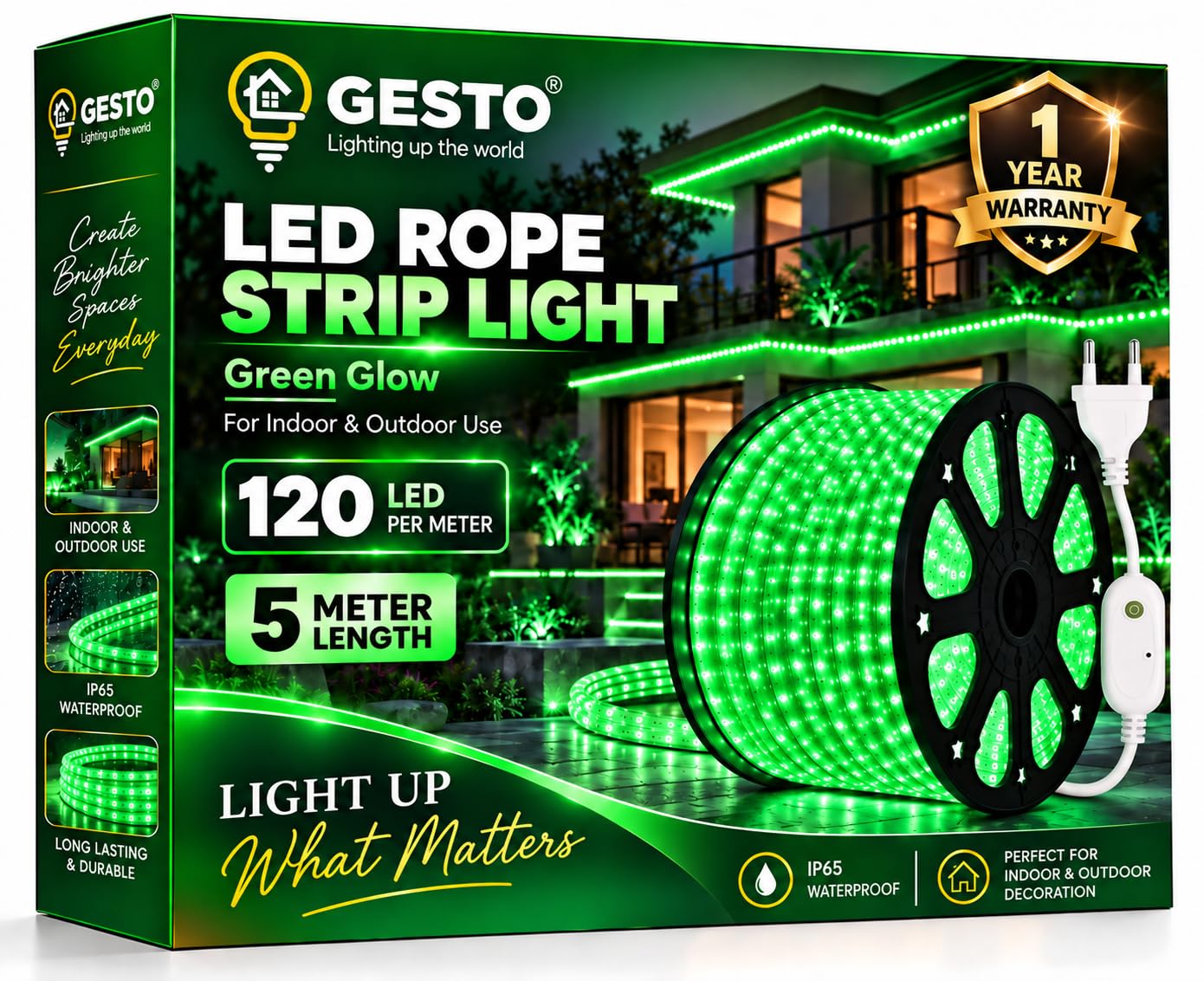 Gesto RGB LED Strip Lights - 15m Multicolor, 8 Modes -18
