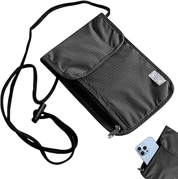 Brustbeutel Mit RFID Schutz - Reisegeldbeutel Wasserdicht Für Pass & Karten