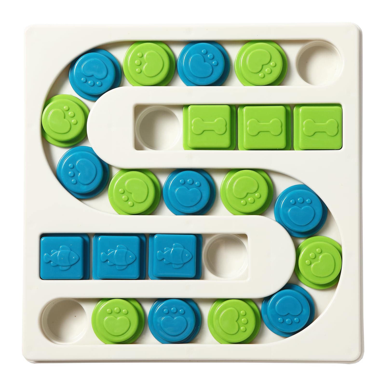 Smart Paws <25 Holes> Interactive Pet Puzzle Toys, Level 3 Dog Slow Feeder,Dog Puzzle Feeder,Rabbit Toy