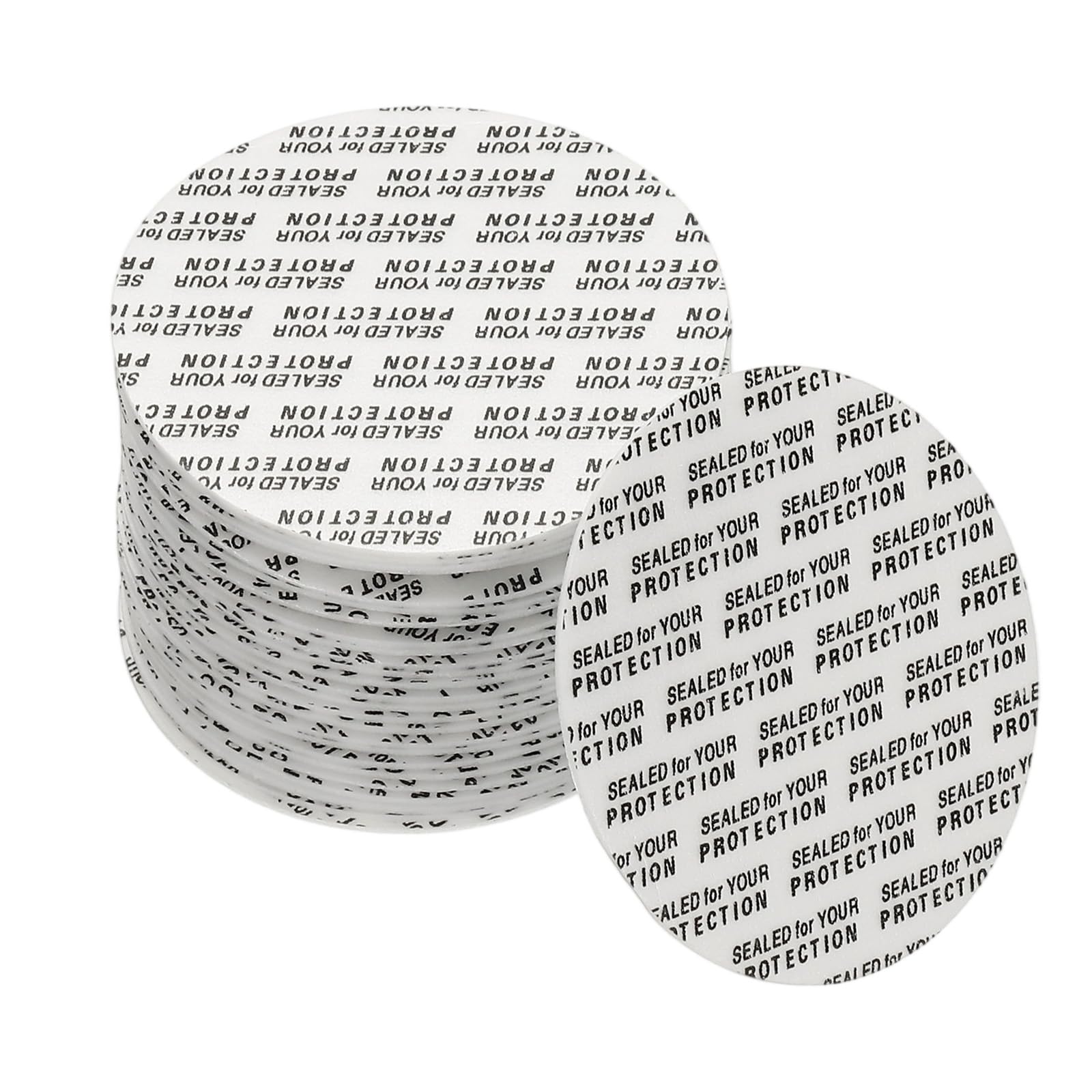 PATIKIL 110Pack Foam Lid Liner, 52mm/2.05" PS Foam Resistant Tamper Pressure Sensitive Seal for Bottle Cap Liners Seals