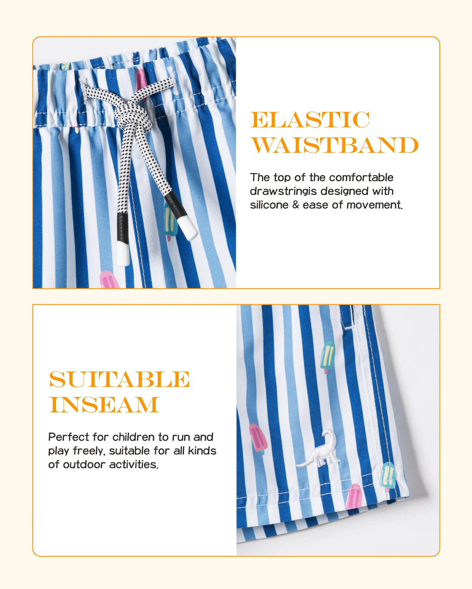 SURF Cuz Surfcuz - Costume da bagno per bambini UPF 50+, costume da bagno ad asciugatura rapida