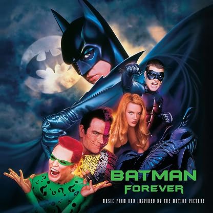 Batman Forever: Music From The Motion Picture (Colored Vinyl, Blue, Silver, 140 Gram Vinyl, Brick & Mortar Exclusive) por Artista não identificado — capa do álbum