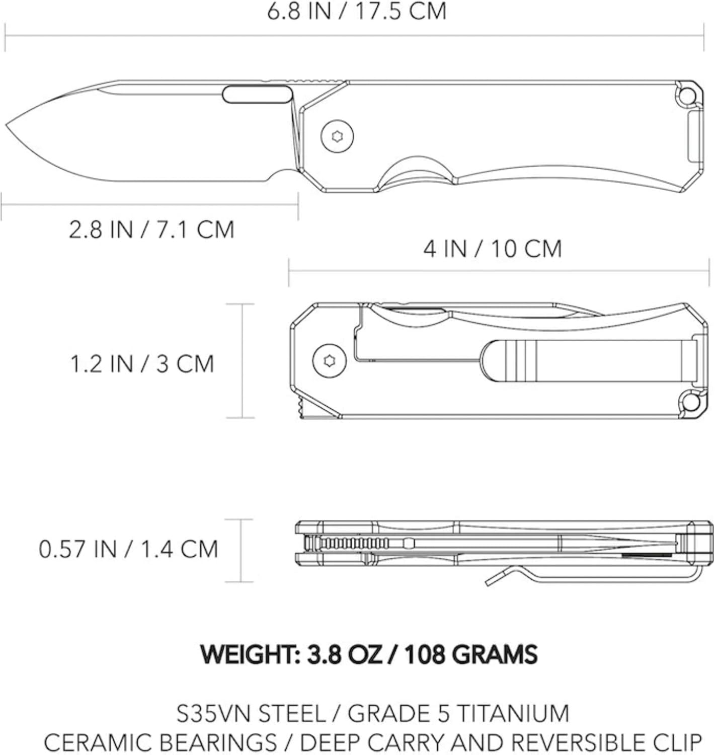 BIG IDEA DESIGN Ti Pocket Knife