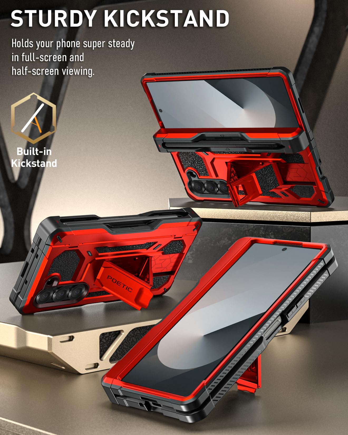 Poetic Spartan Case for Galaxy Z Fold 6 - Image 3