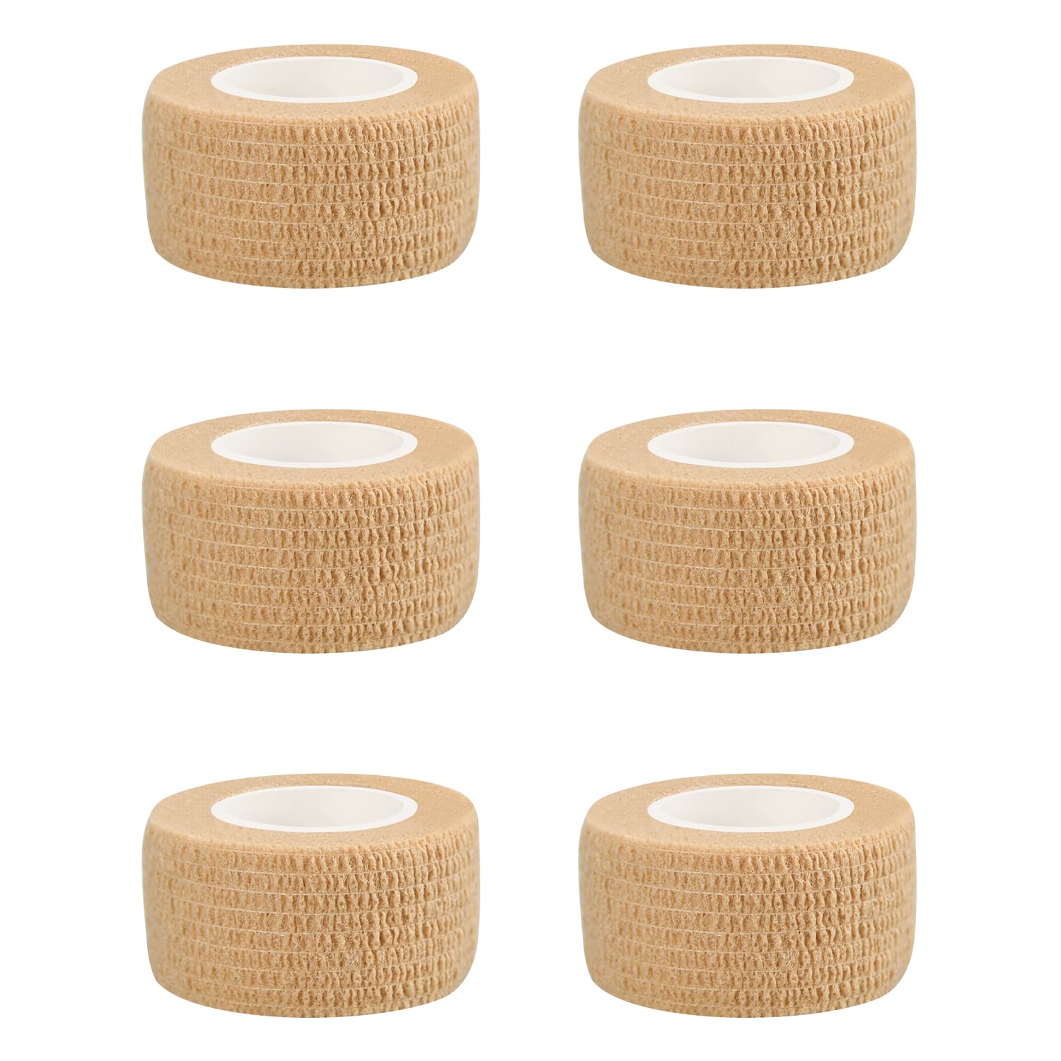 6pcs 2in Self Adhesive Bandage Wraps, 12 Colors, 5 Yard Wraps for Sports