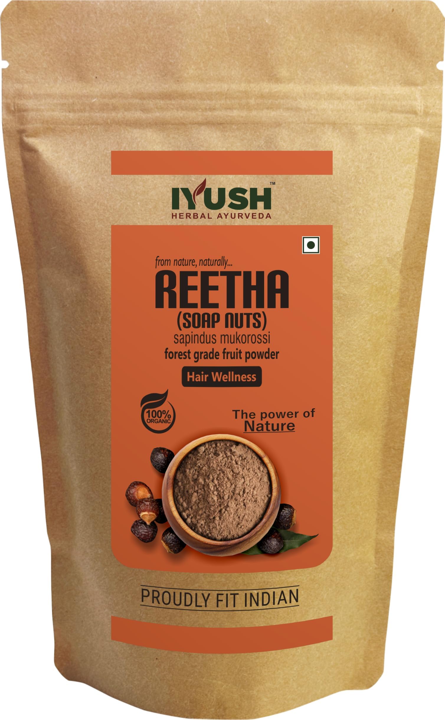 IYUSH Herbal Ayurveda Reetha Powder for Hair Growth – 900gm | Reetha Powder for Hair Wash | Soapnut Powder for Hair | Soap Nuts Powder for Hair Wash | Hair Volume Powder | Herbal Hair Wash Powder |