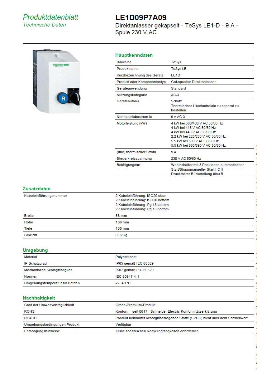 ARR COF 1S 9A 230V 50 60HZ COM CON