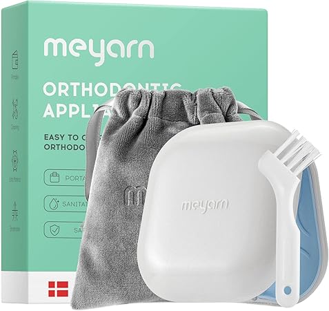 Amazon Meyarn マウスピースケース リテーナーケース 義歯 矯正ケース 薬ケース 紛失連絡シール 収納袋付き 持ち運び便利 ホワイト Meyarn 入れ歯ケア用品 通販