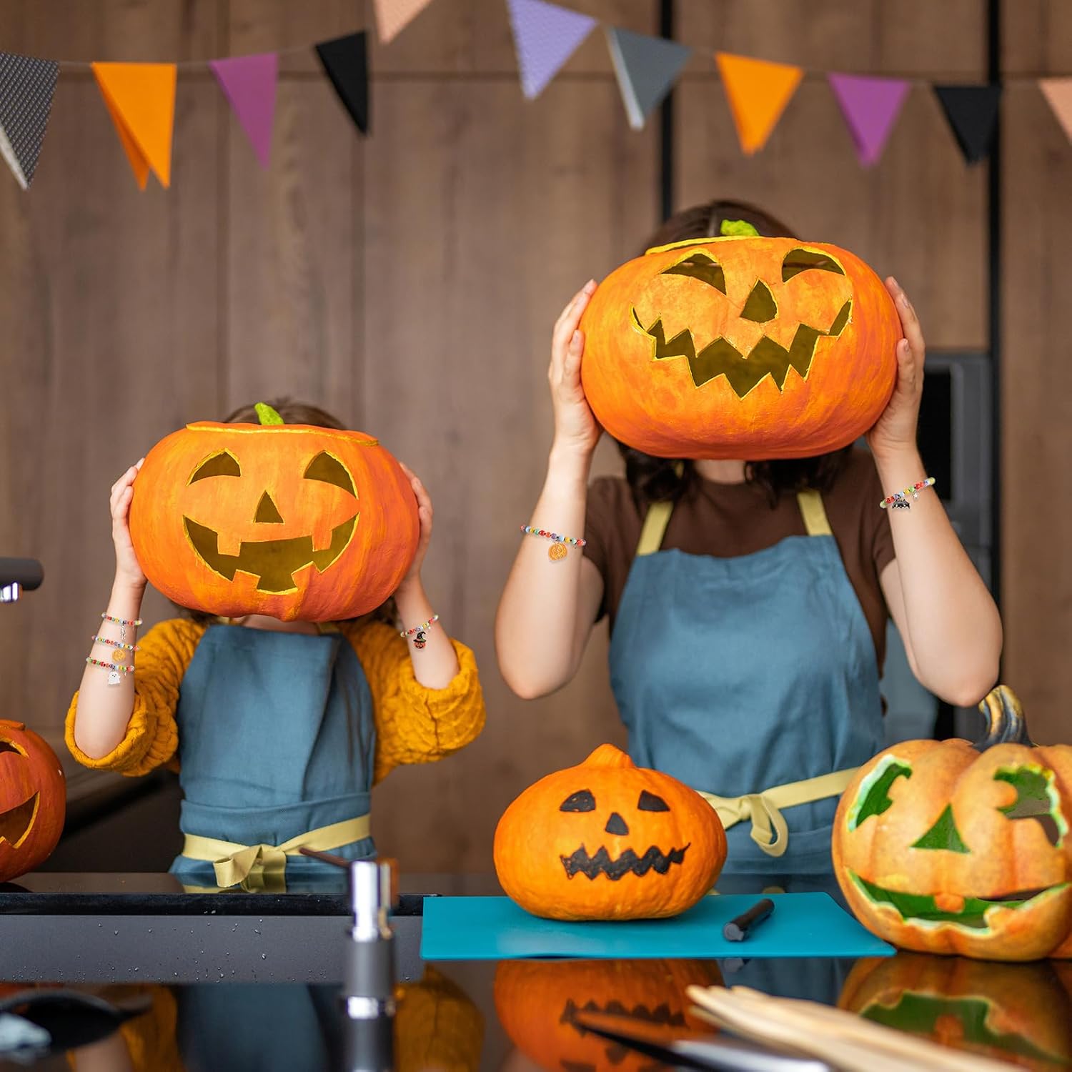 Halloween Beads Bracelets for Girls - Spooktacular Charms for Kids' Halloween Jewelry, Kids Bracelets - Image 6