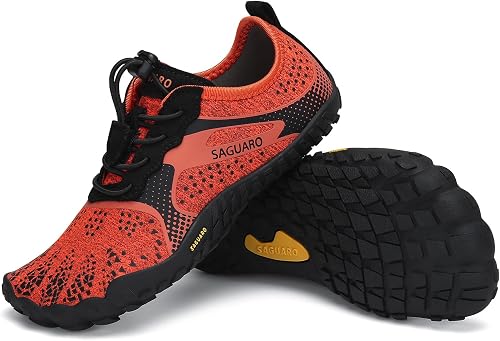 SAGUARO Barefoot Zapatillas Minimalista Comodas Zapatillas de Trail Running per Niños Niñas, Gr.24-36