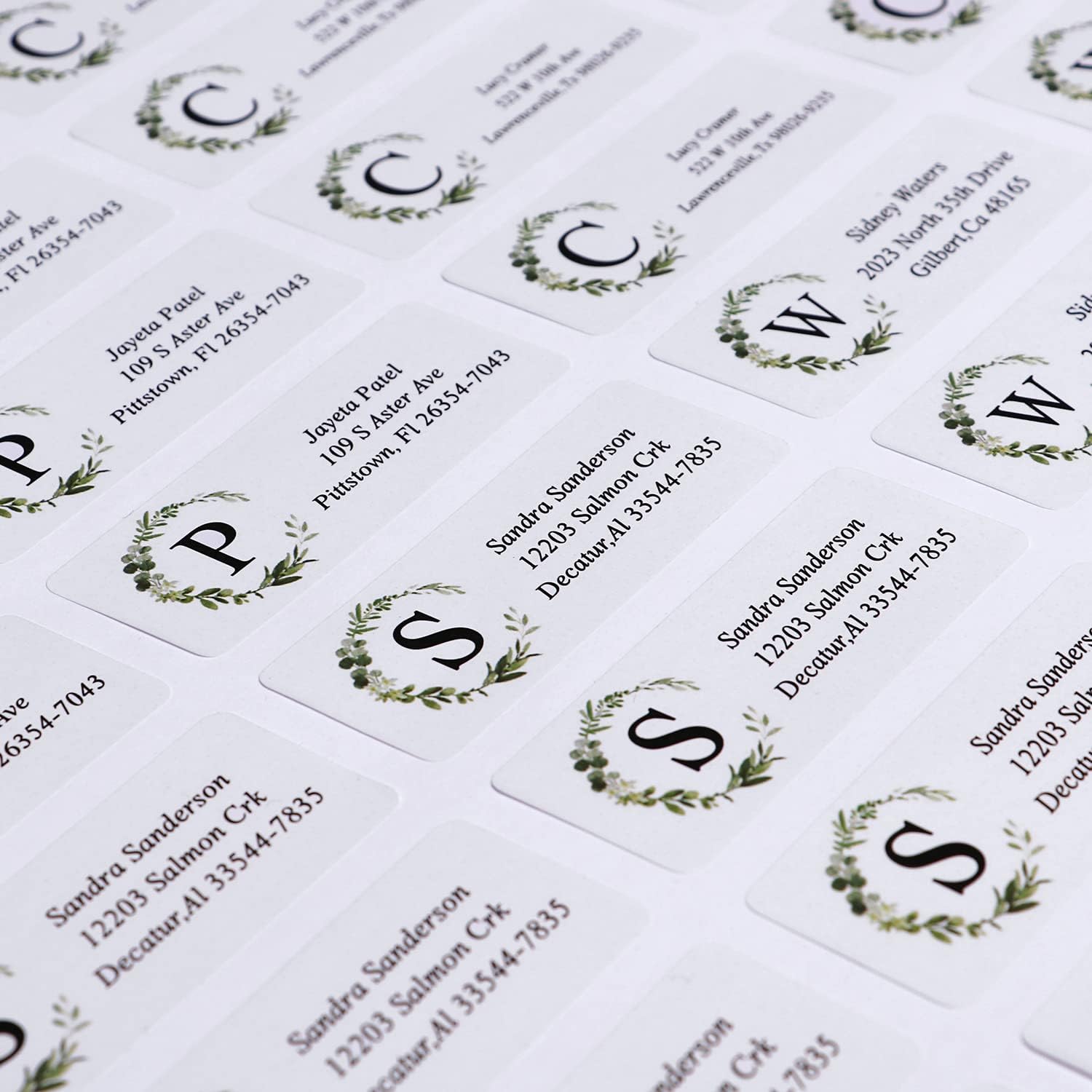 Return Address Labels - Personalized Address Labels, Custom Address Labels with Strong Adhesion, Can Be Used for Box, Paper, Plastic, Glass, Metal (2.6x1 Inch)