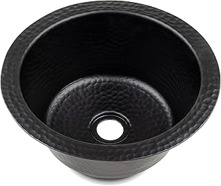 Monarch Abode 12-inch Hand Hammered Matte Black Aluminum Essex Dual Moun...