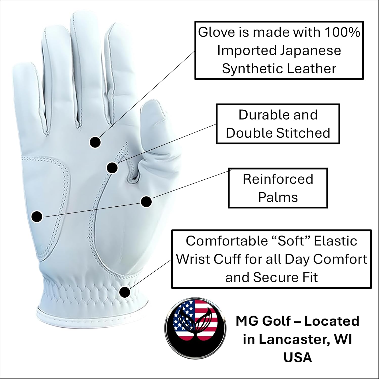 Pineapple Funny Golf Glove – Men's Premium Japanese Synthetic Leather with Cabretta Leather Palms Durable Weather Grip LH RH Sizes Perfect Golfer Gift - Image 3