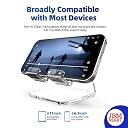 JBM MART Crystal Clear Acrylic Cell Phone Stand for Desk Compatible with All Mobile gallery image