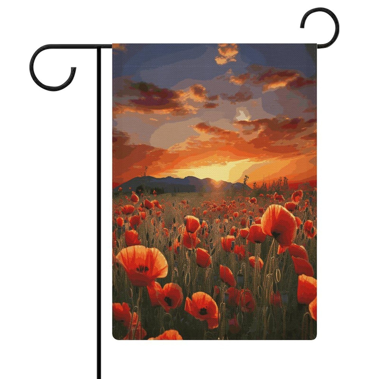 Bandera de jardín a prueba de decoloración con tejido grueso antiarrugas de alta calidad