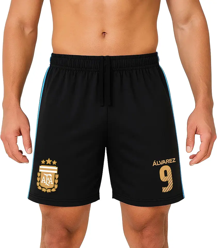 Shorts Icon Sports Official Argentina Football Association Soccer Shorts - Unisex Adult Icon Sportsadulto-unissex