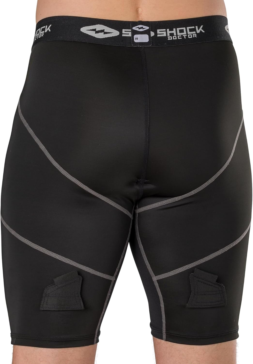 Shock Doctor Youth Hockey Compression Short with BioFlex Cup Included for Youth Boy's - Image 3