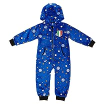 Inter – Tuta Jumpsuit Neonato, Stelle, Scudetto. Regalo Perfetto per piccoli Tifosi. Ottima idea regalo per tenere al caldo il tuo Piccolo, a Interista con Stile. Prodotto Ufficiale