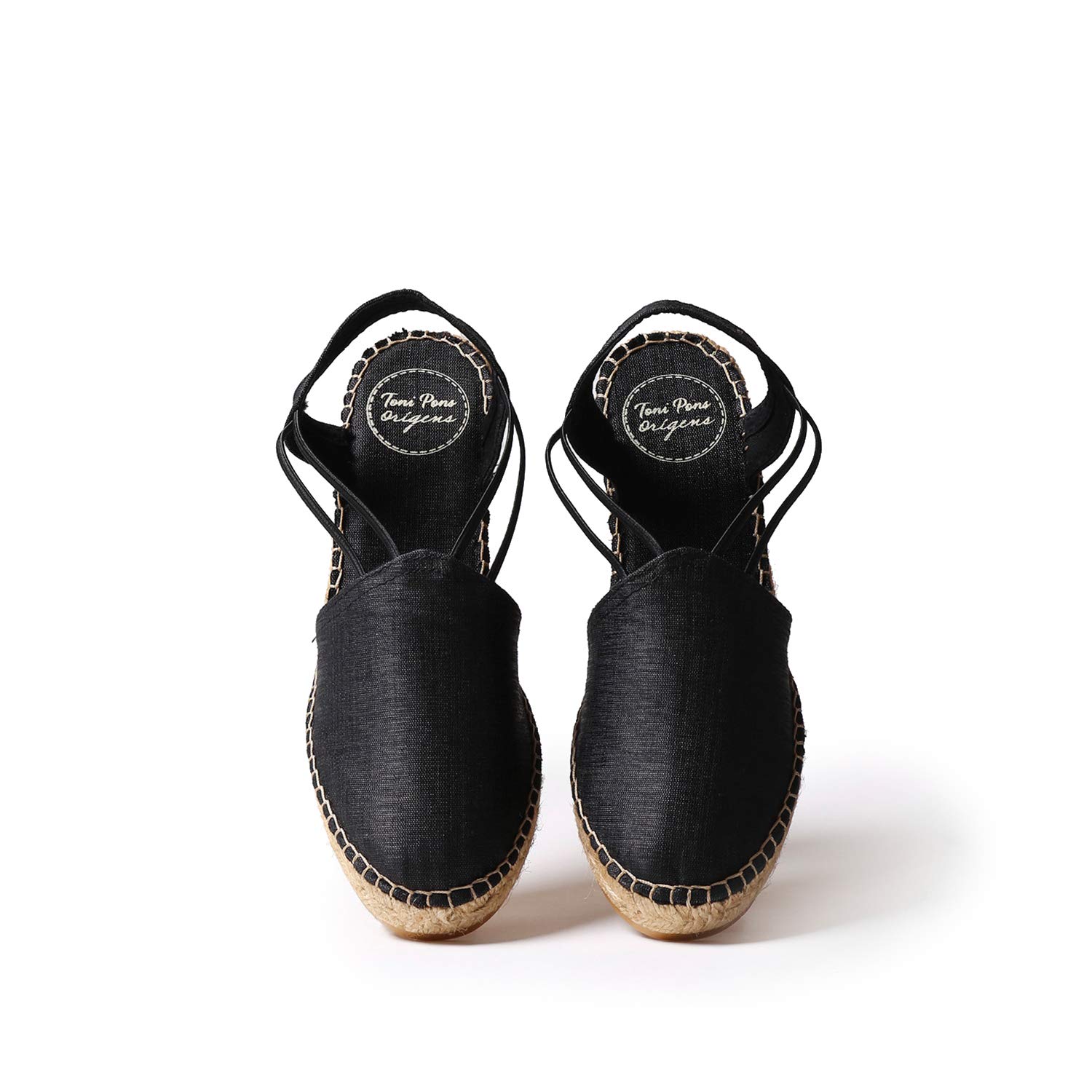 Toni Pons Turia - Espadrillas vegane con Zeppa da Donna realizzate in Tessuto di Seta e Cotone.