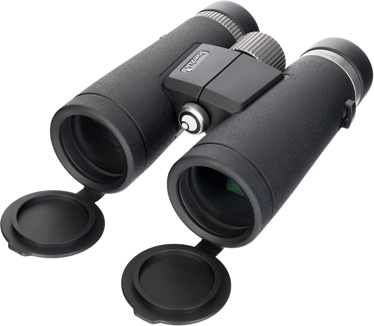 Levenhuk Nitro ED 8x42 Leistungsstarkes Wasserdichtes Feldfernglas mit Tasche Trageschlaufe und Schutzkappen im Set