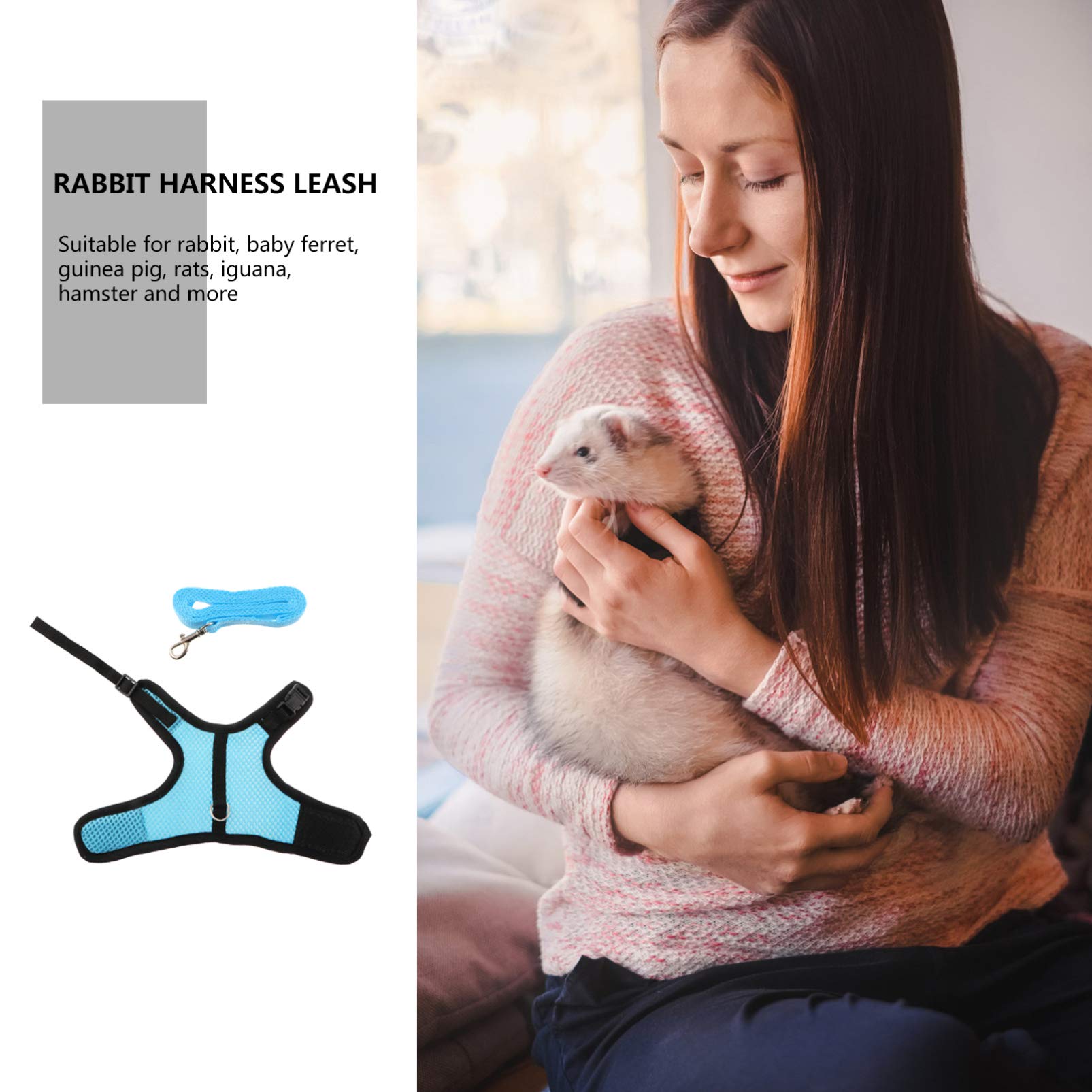 Supvox 3stücke Lovely Bunny Geschirr Set Für Kleine Haustiere Praktische Und Bequeme Lösung Für Frettchen Ratten Und Kaninchen Für Und Outdoor-aktivitäten Farben