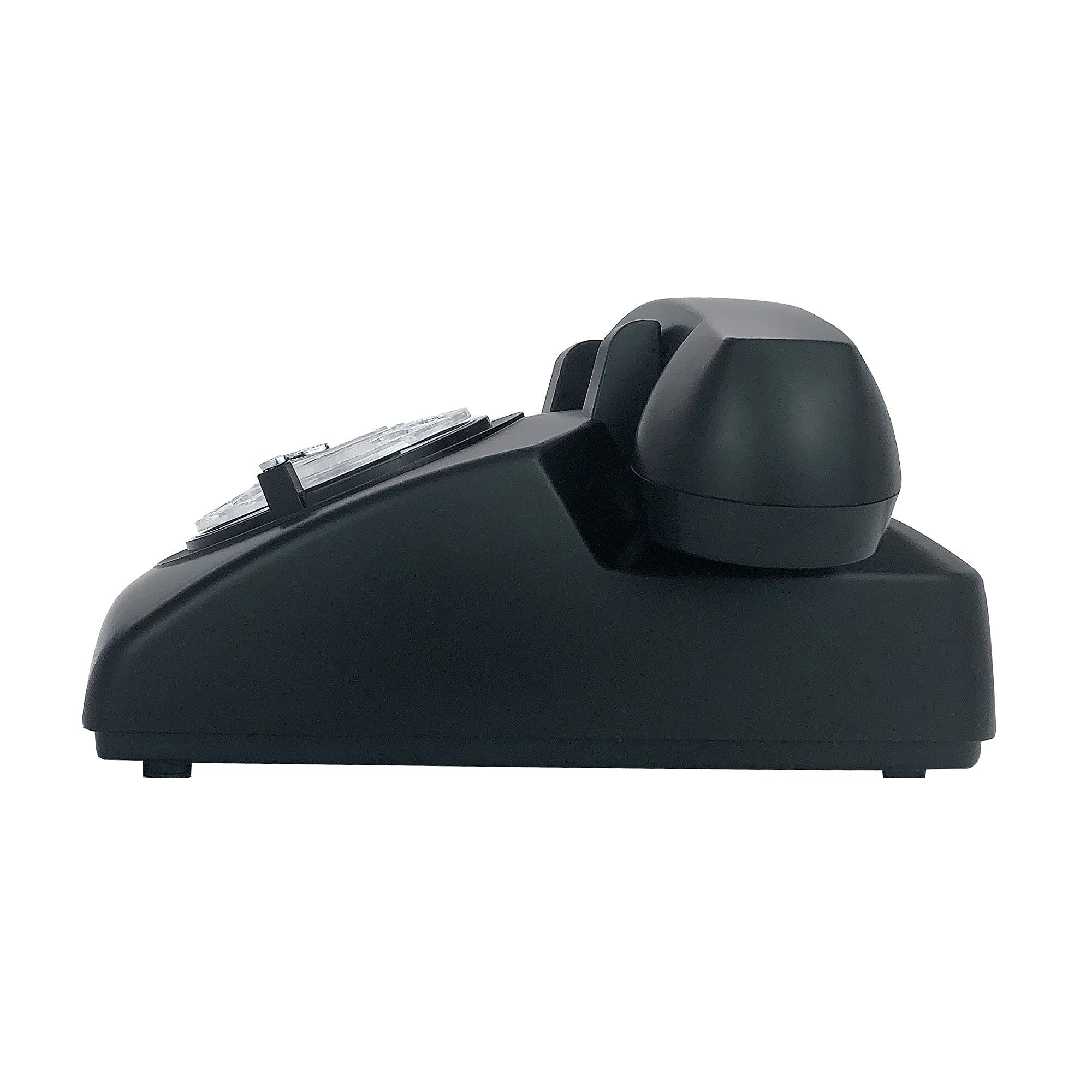 Teléfono de escritorio con cable retro de una sola línea clásico vintage rotativo manos libres teléfono fijo para hogar/oficina/hotel, teléfonos antiguos para adultos regalo (negro)