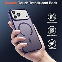 Vista 1049 de SUPFINE Funda magnética para iPhone 11 (compatible con MagSafe) (protección contra caídas de grado militar), translúcida mate a prueba de golpes