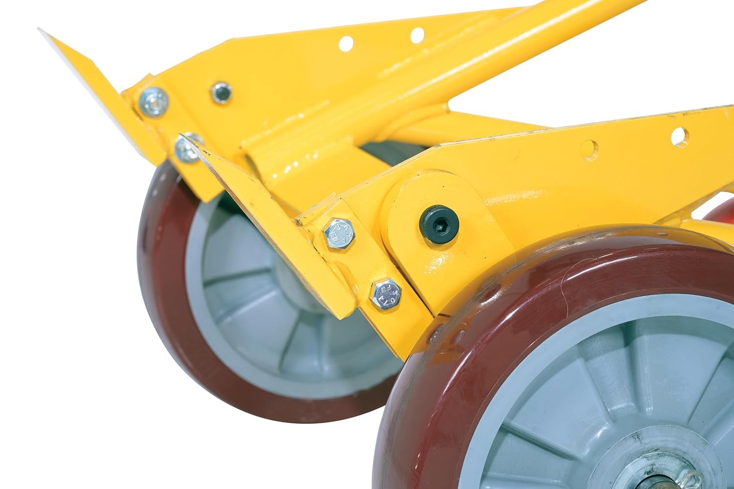 Vestil RDBT-PO Steel Drum Truck Cradle With Poly On Poly 20-1/16 In. x 23-11/16 In. x 60-5/8 In. 1000 Lb. Capacity Yellow