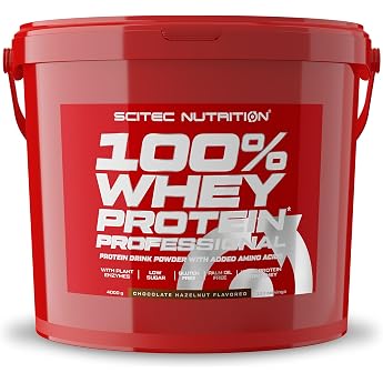 Scitec Nutrition 100% Whey Protein Professional - Whey Protein Complex | Made from concentrate and isolate - with digestive e