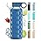 purifyou 40oz / 32oz / 22oz / 12oz Borosilicate Glass Water Bottle with Time & Volume Markers, Silicone Sleeve, Stainless Steel Lid | Reusable Glass Bottle for Water & Juice (12oz Chinese Porcelain)