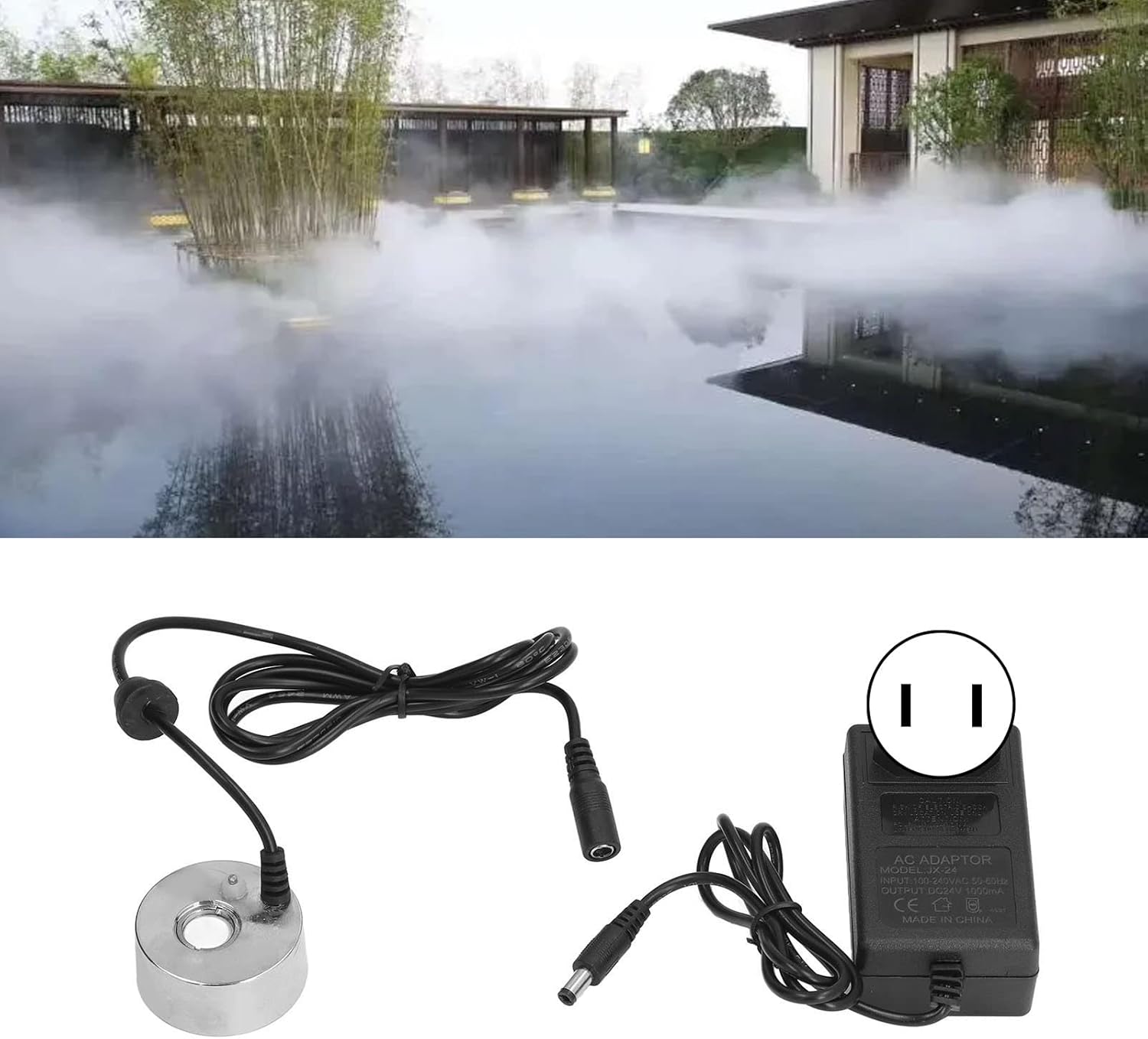 Yosoo Ultrasonic Mist Maker, Cool Mist Water Fountain Fog Machine, Cool Mist has The Effect of Cooling and Moisturizing The Air, for Placing in Ponds, Rockeries, Fish Tanks, Vases, Water Basins(#1) : Home & Kitchen