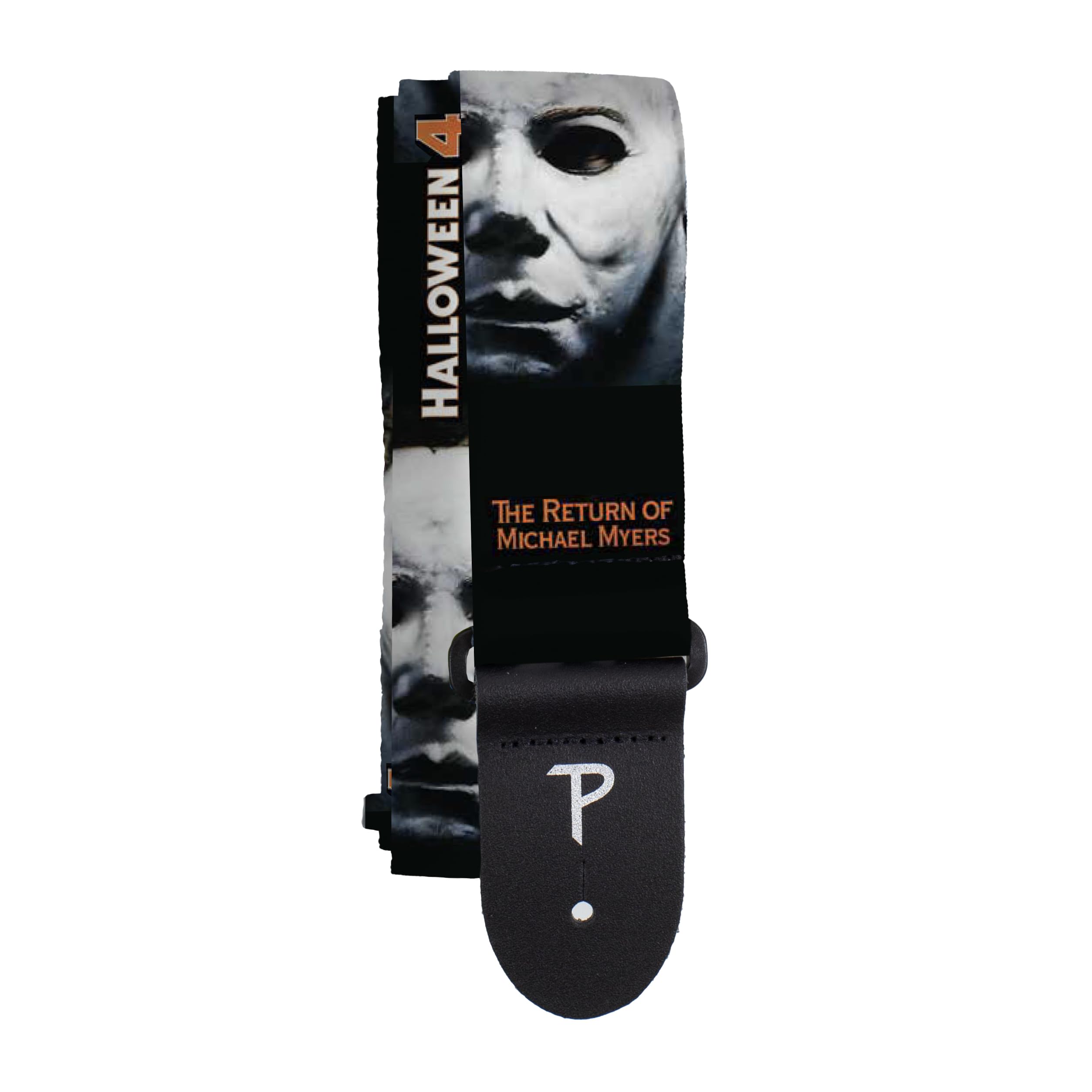 Perri's Leathers Ltd., Halloween 4, Official Licensed Product, Heat Transfer Design on Polyester Guitar Strap